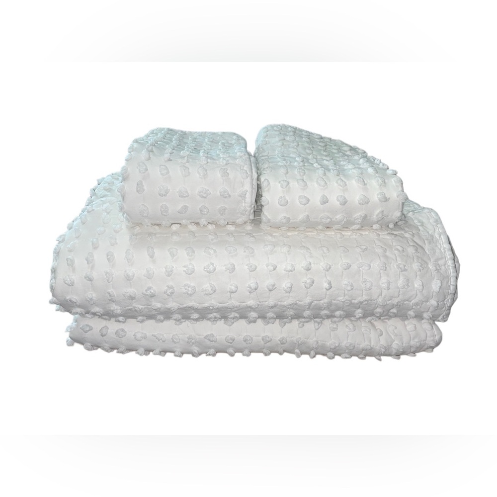 JC Penny’s Casual Comfort Queen Minky Dot 3-Piece Quilt & Shams Set